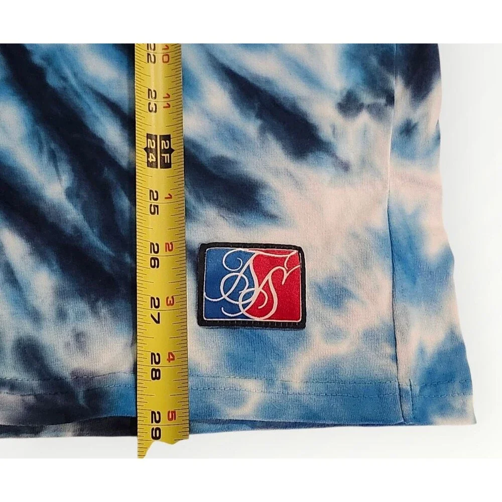 Vintage SIKSILK Space Jam TIE‎ DYE Over Sized T-shirt Mens Appx XL Looney Tunes